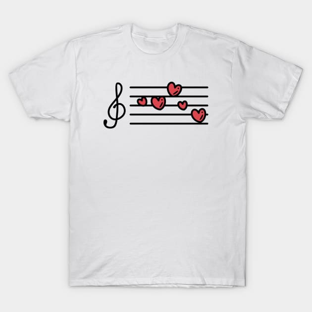 Song Heart T-Shirt by TheMoonlitPorch